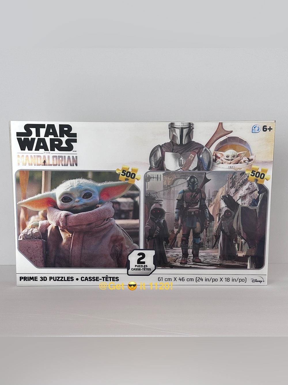 Disney Star Wars The Mandalorian Prime 3D Puzzles 2 Pack Puzzles Grogu Baby Yoda